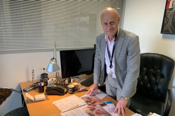 Professor Bob Jones today in his office